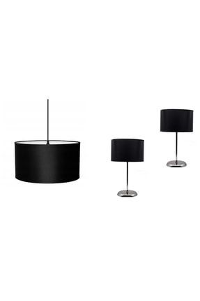 casa idea krom kaplamali metal ayakli konik sapkali siyah kumas abajur fiyati yorumlari trendyol