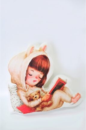 Kitap Okuyan Sevimli Kız Uyku Arkadaşı Yastığı JSY-03.1