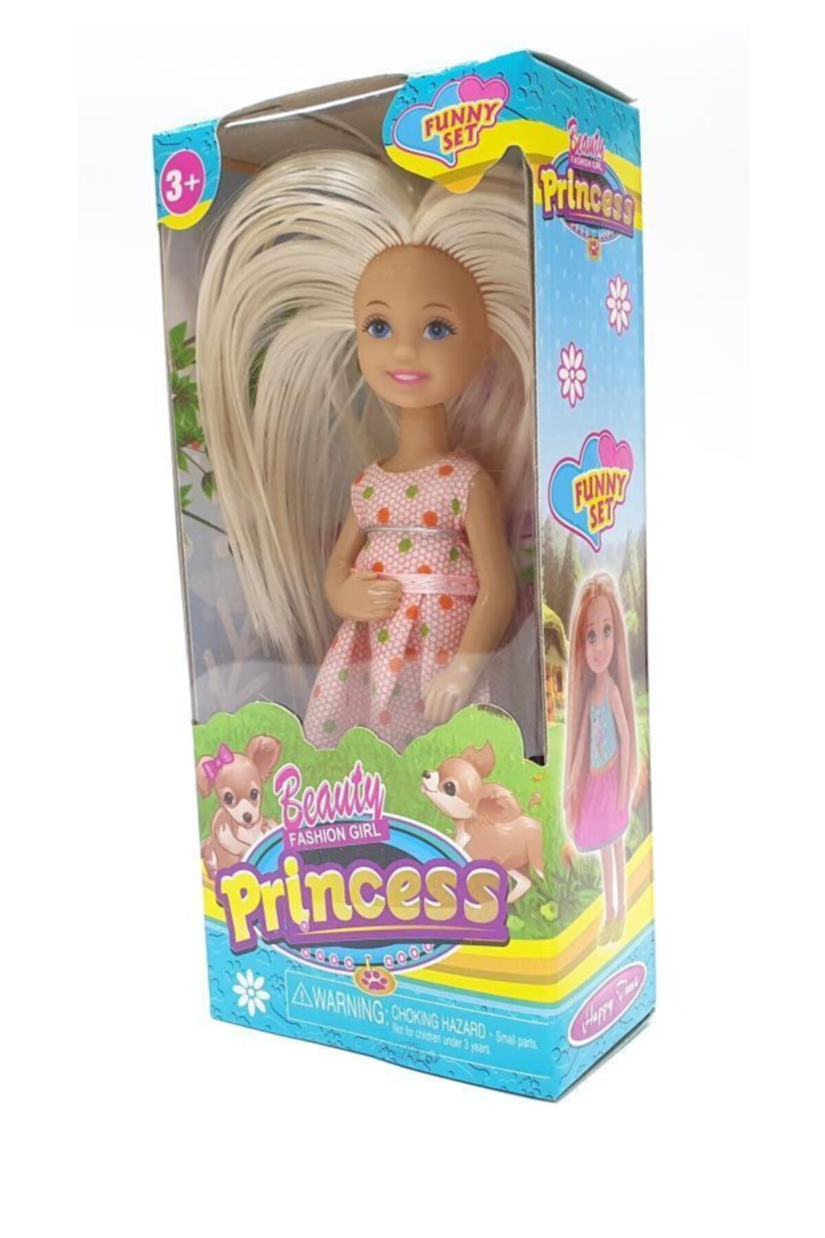 Gürkan Oyuncak Sevimli Chelsea Prenses Bebek Pembe Elbiseli - m5