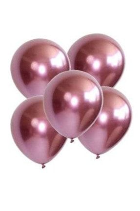 Rose Gold Balon Parti Balonu Krom Balon Rose Balon 10 Adet Krombalonrosegold10
