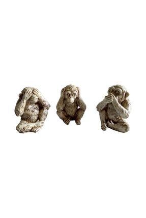 Üç Maymun Porselen Biblo Görmedim Duymadım Bilmiyorum pors01