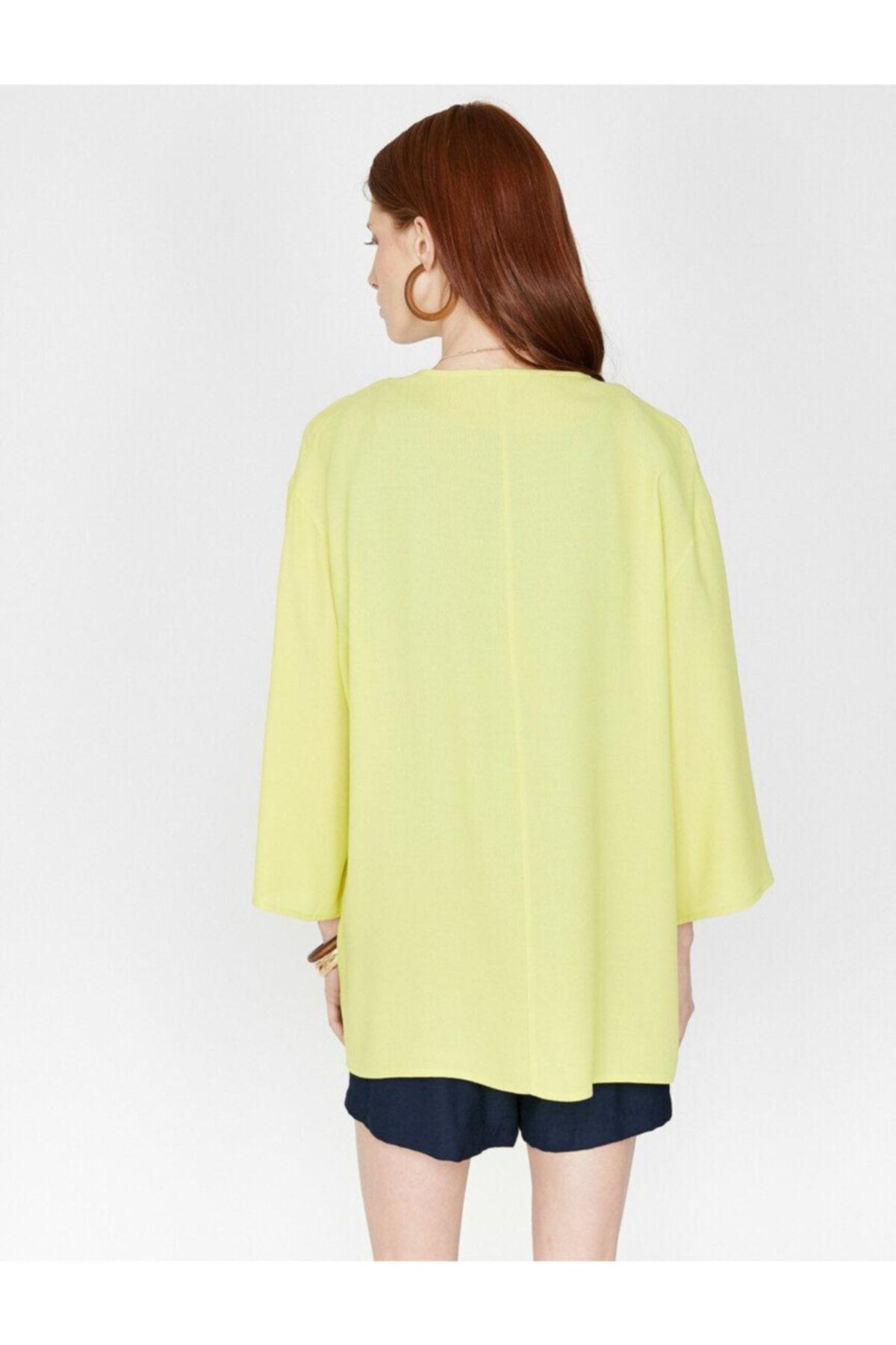 Koton-Gelber Kimono und Kaftan für Damen 4