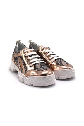 Bağcıklı Poliüretan Taban Sneaker 101-7714-02 Kadın Ayakkabı