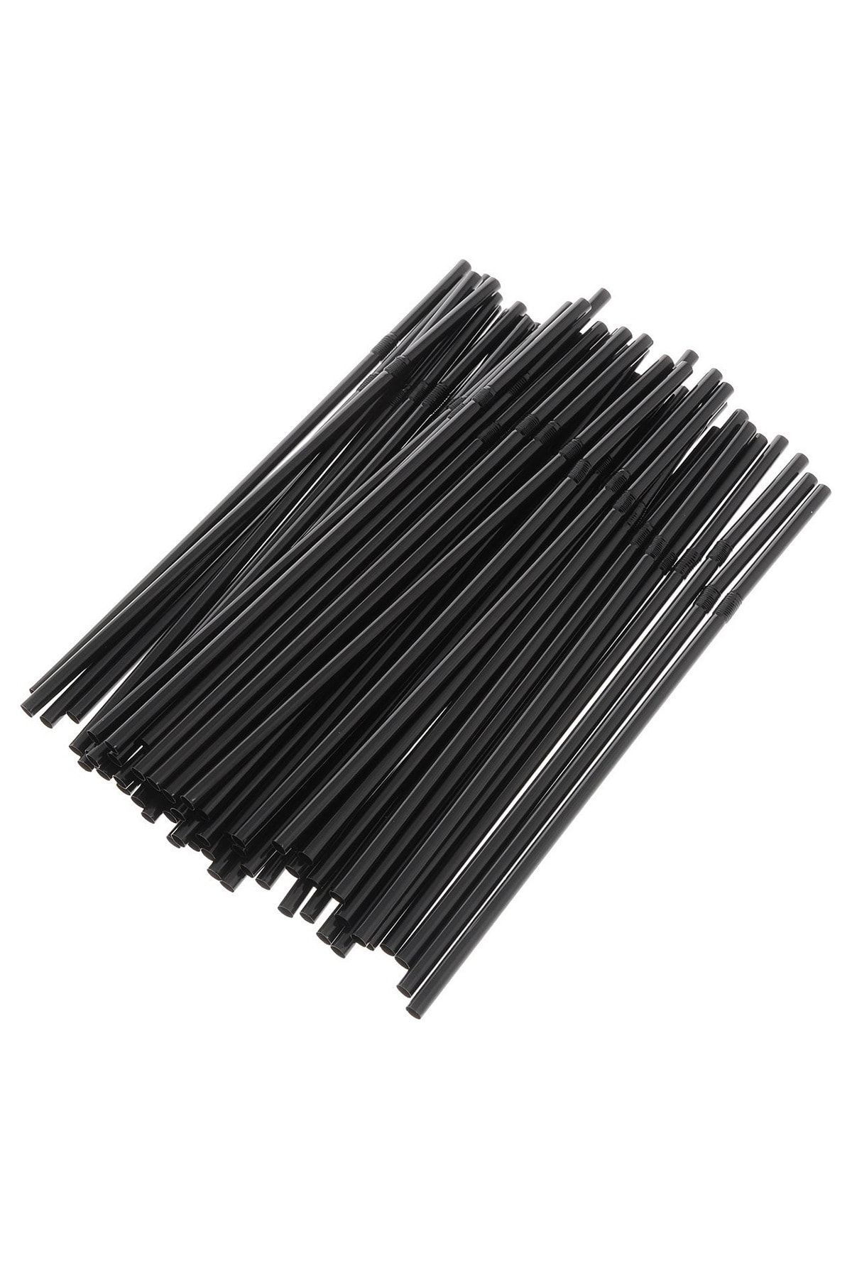 Bursa Pipet-Black 100 Pieces Gusseted Frozen Cocktail Straw 4