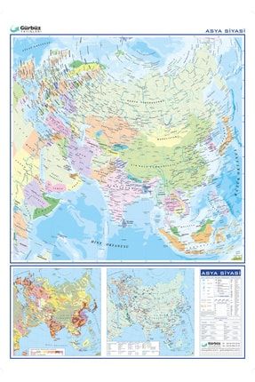 Asya Siyasi Haritası 100x140 2102ASS