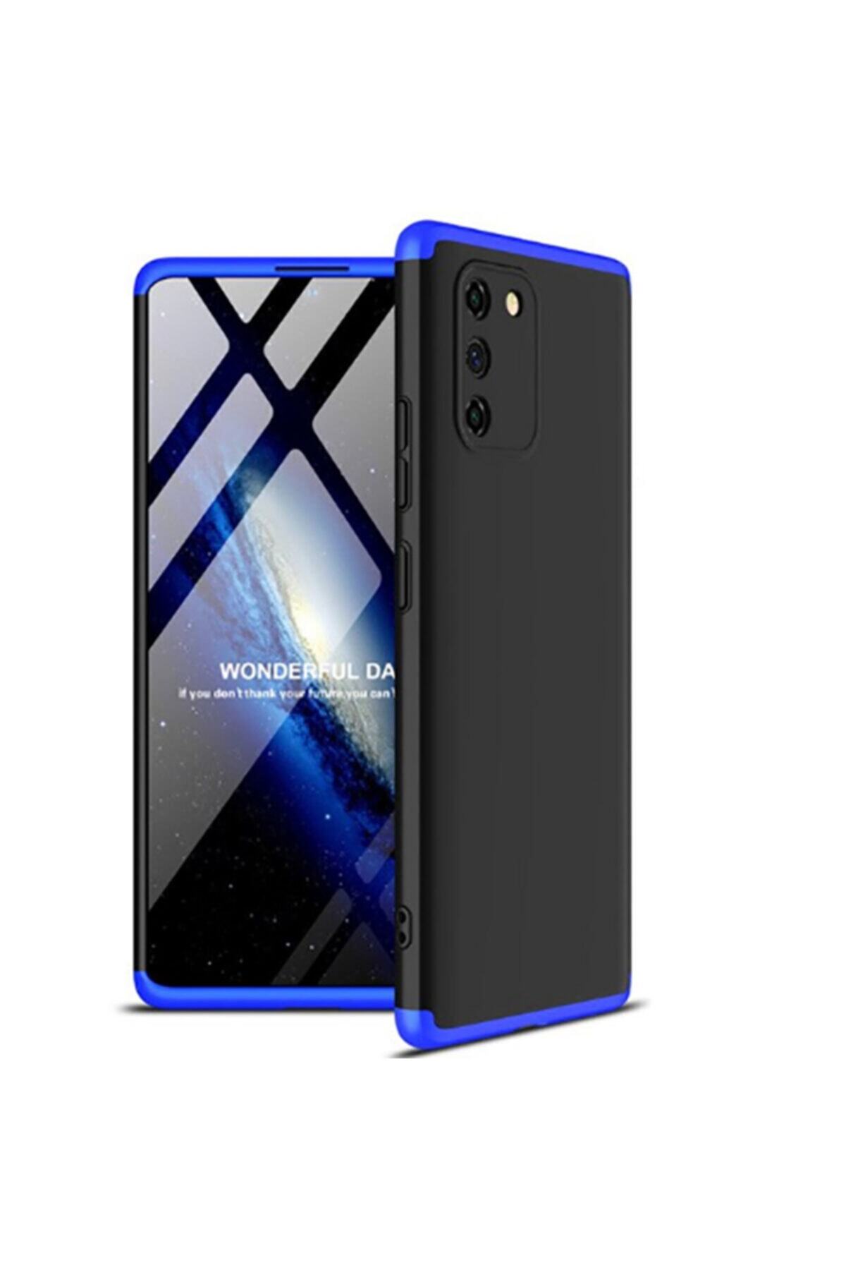 Blue 3-Piece 360 Rubber Gkk Cover Compatible with Samsung Galaxy S10 Lite