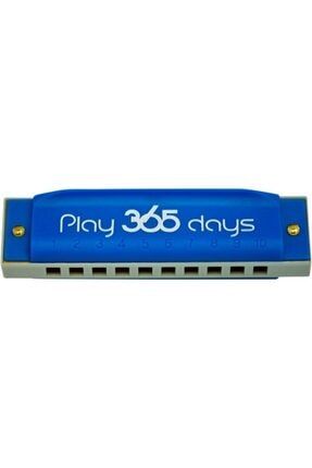 P365hdc-pbl Mavi Renk 10 Delik Özel Kutulu Chromatic Mızıka Harmonika P365HDCP-BL