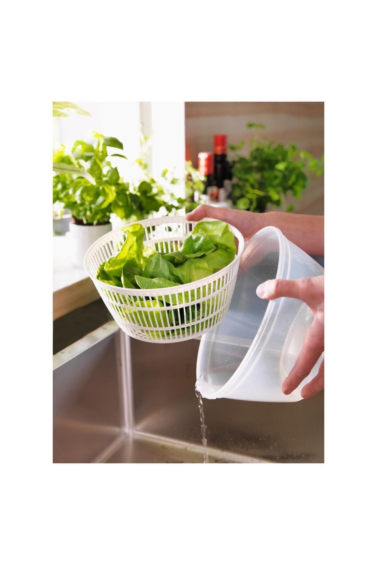 IKEA-Rotating Salad Drying Tool Diameter: 23 cm Height: 14 cm 5