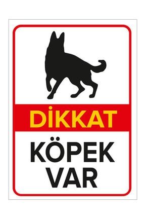 Dikkat Köpek Var Levhası Alman Çoban Köpeği - Dekote Malzeme 35x50cm DKT35X50-YZL88