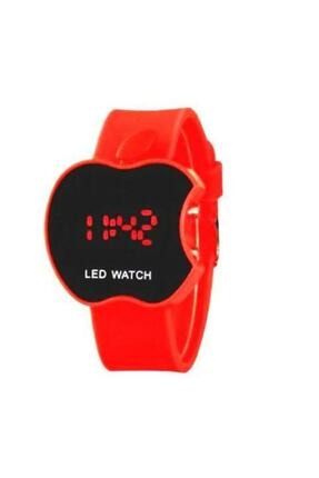 Unisex Çocuk Kırmızı Elma Model Led Watch Saati-kırmızı 1