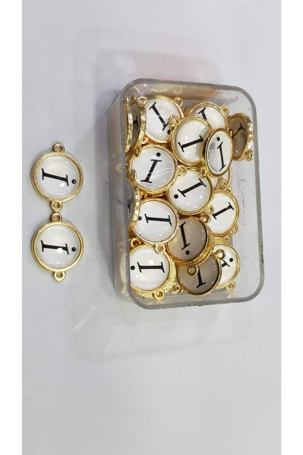 RLX BUJİTERİ Altın Sarı I Harfi Kolye Ve Bileklik Ucu (İ HARF)