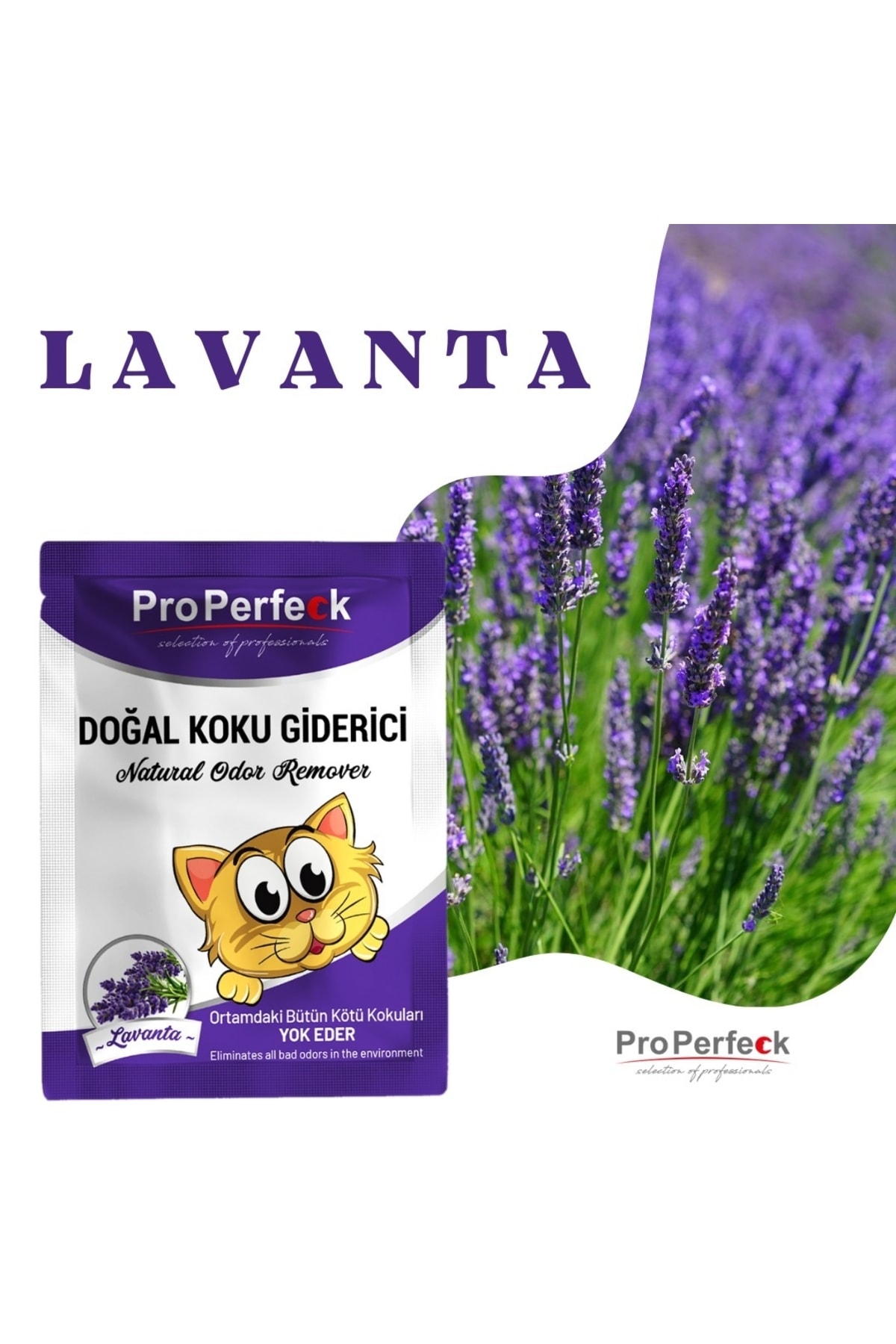 pro perfeck Kedi Kumu Koku Giderici Lavanta Özlü 25 Gr