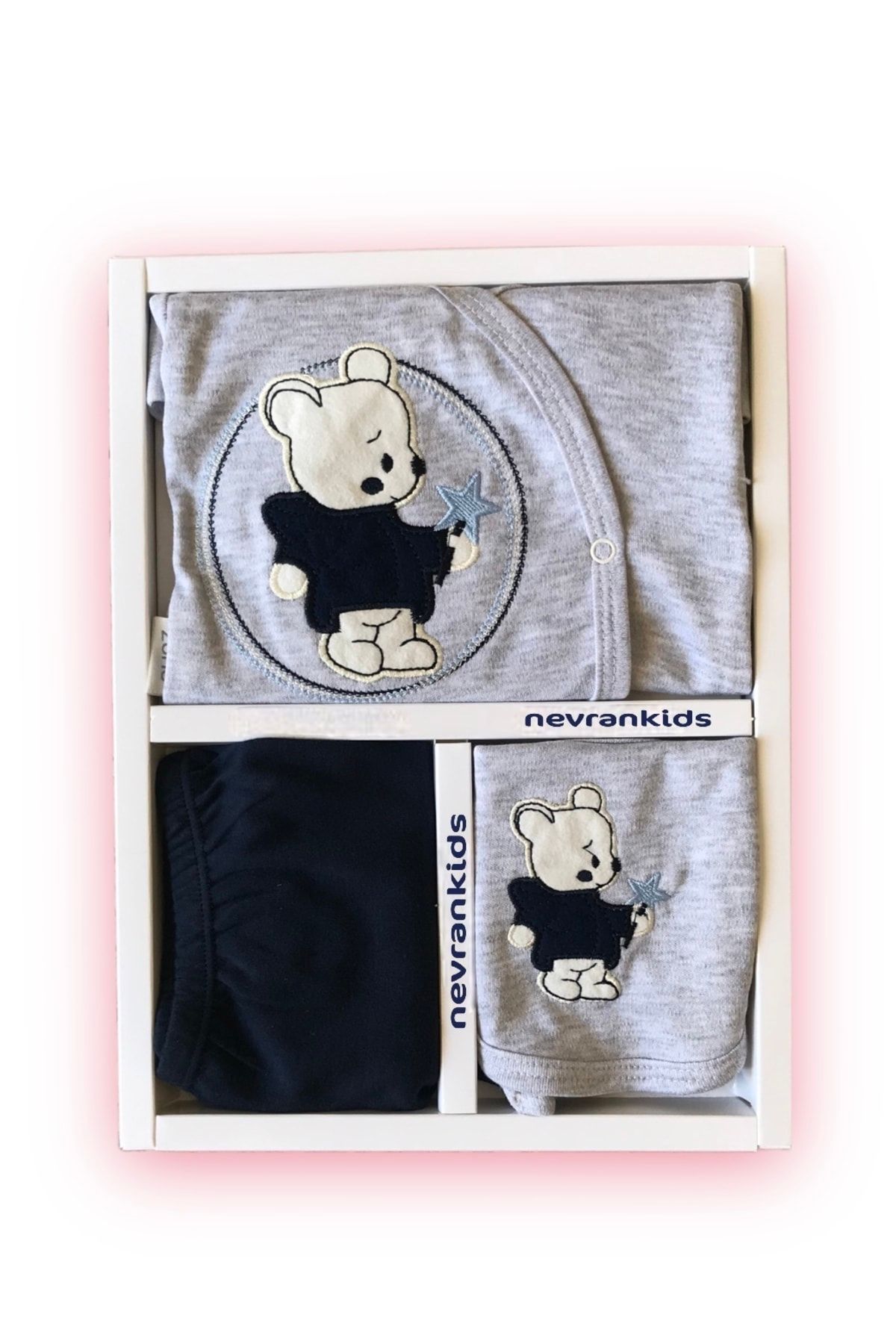 Nevrankids Bear Star Роскошный органический комплект больничной одежды для новорожденных TYC00549369875