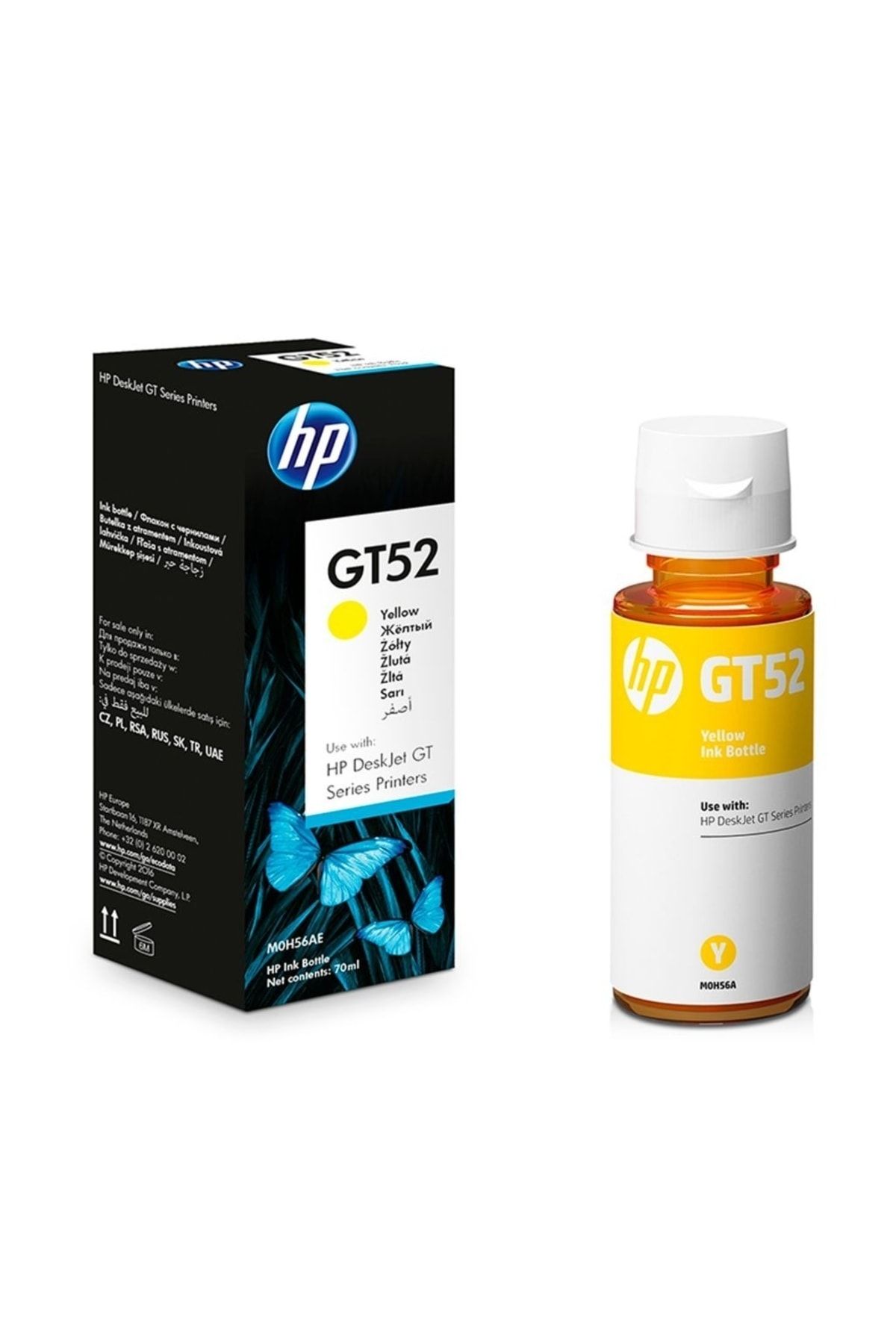 HP M0h56a Gt52 Sarı Mürekkep