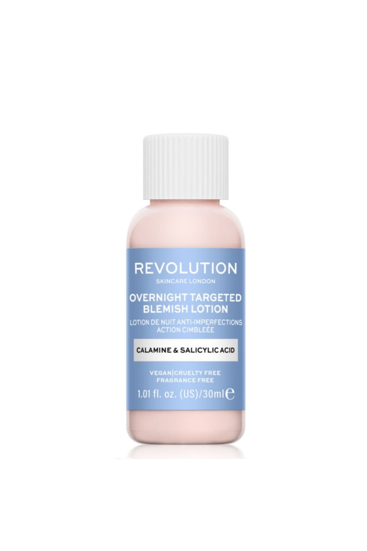 Revolution Skincare Salicylic Acid And Calamine Anti Blemish Overnight Drying Lotion 30 Ml