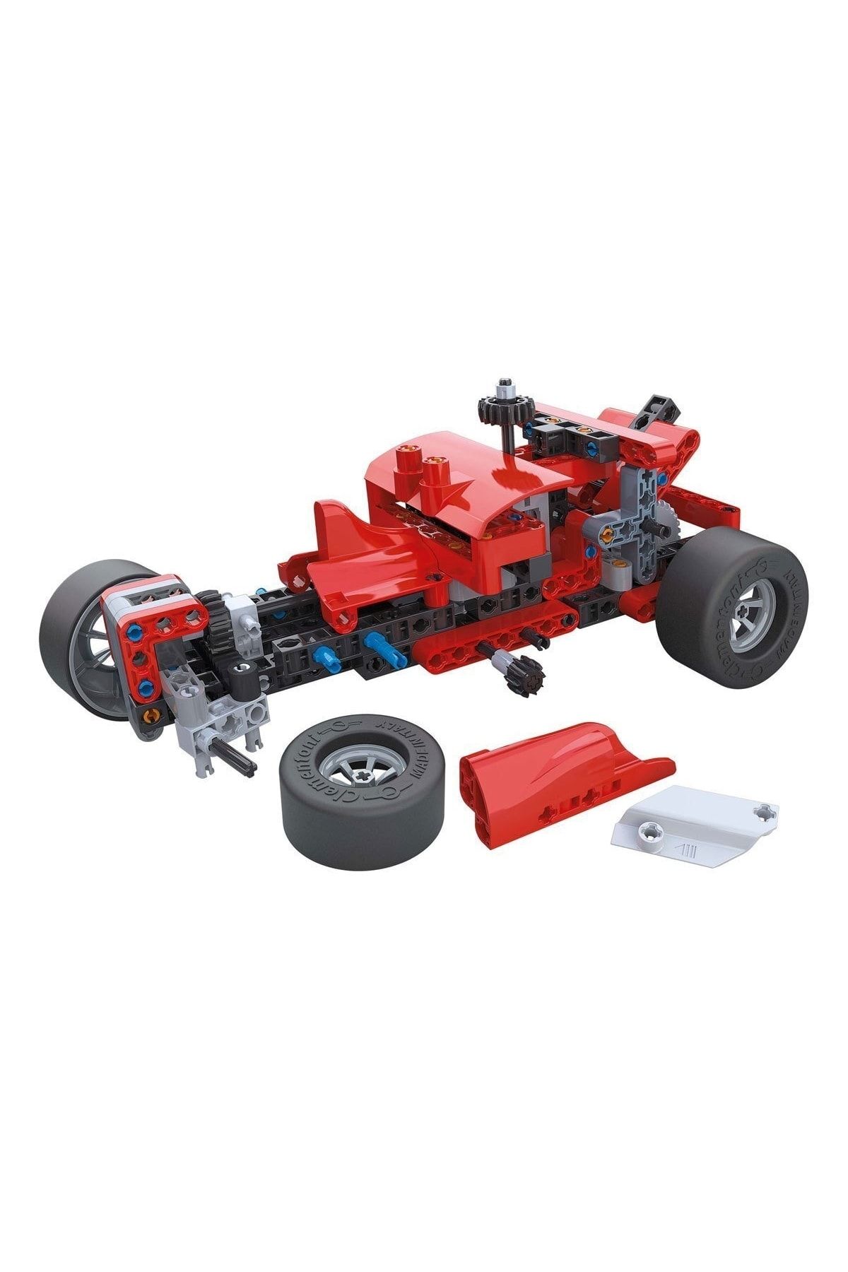 CLEMENTONI-Clementoni Science & Play (Mechanics Laboratory)- Red Racing Car Builder Toy- Build 50 Different Mod 3