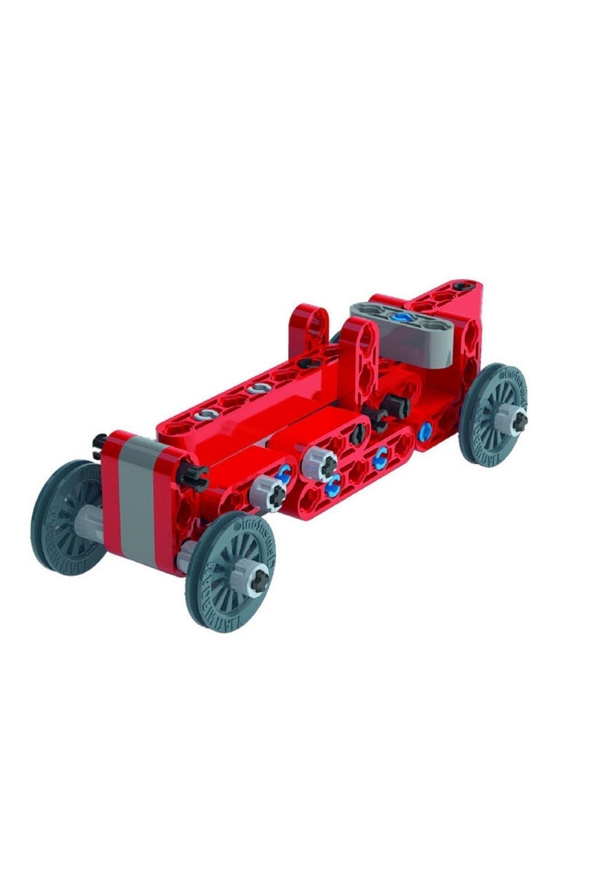 CLEMENTONI-Clementoni Science & Play (Mechanics Laboratory)- Red Racing Car Builder Toy- Build 50 Different Mod 5