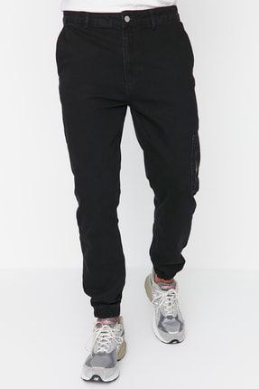 Siyah Erkek Jogger Jeans Kot Pantolon TMNAW23JE00015