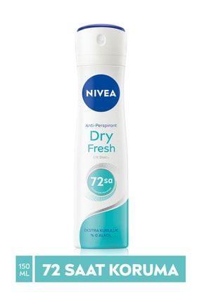 Kadın Sprey Deodorant Dry Fresh 150ml,72 Saat Anti-Perspirant Koruma T16554