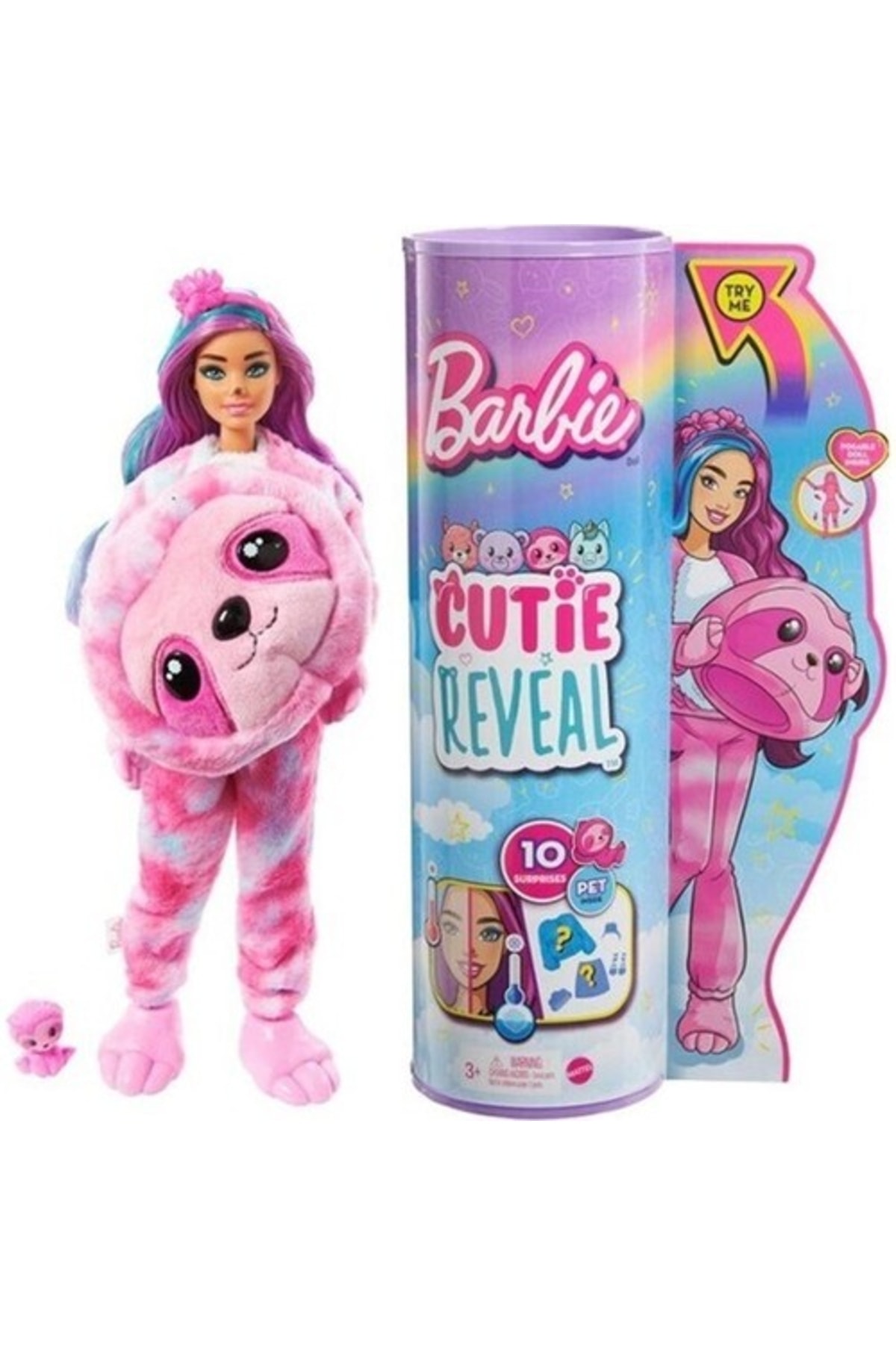 Mattel Barbie Cutie Reveal Bebek -tembel Hayvan Hjl56 S2 Hjl59