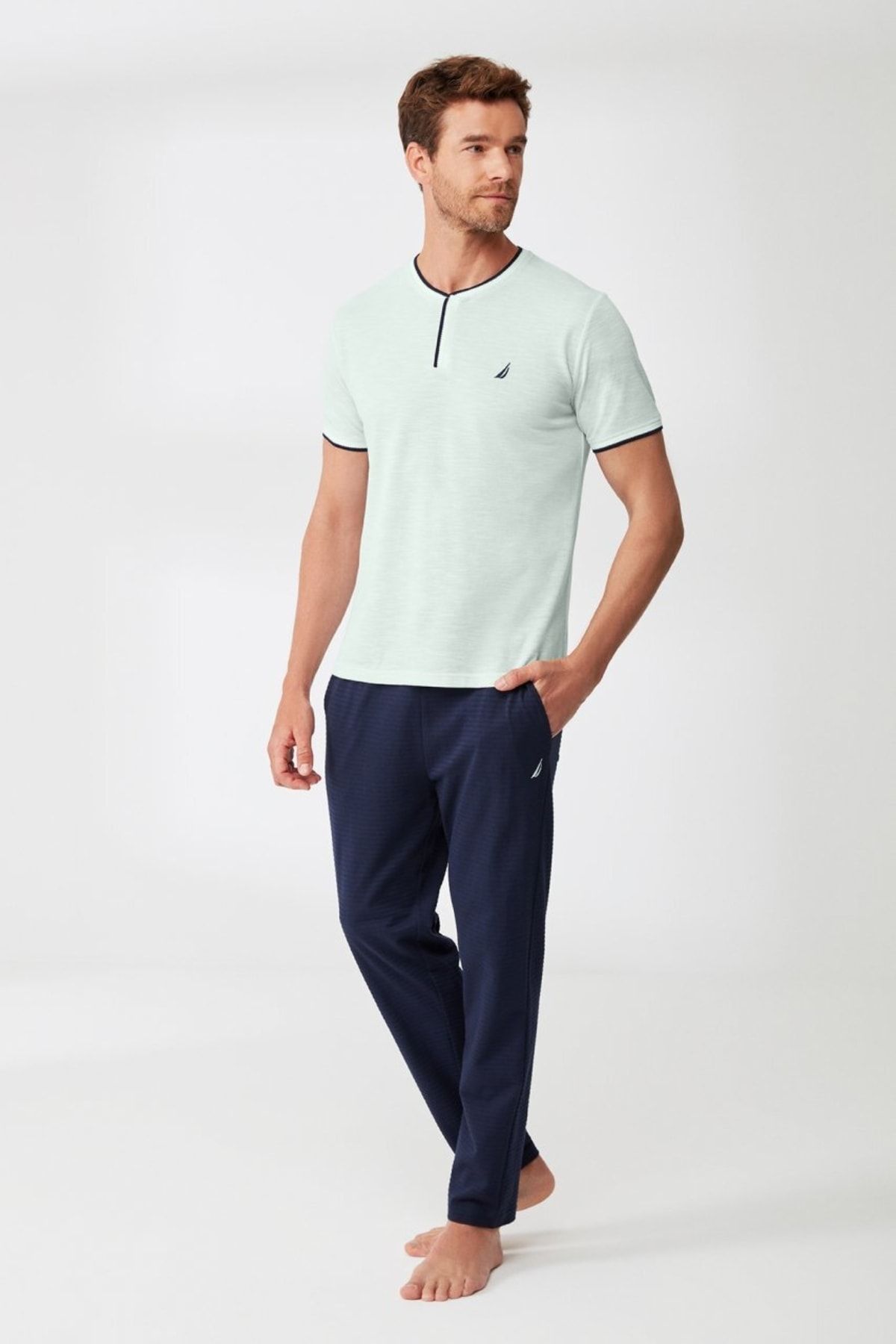 Nautica Premium Jakarlı Pijama Takımı