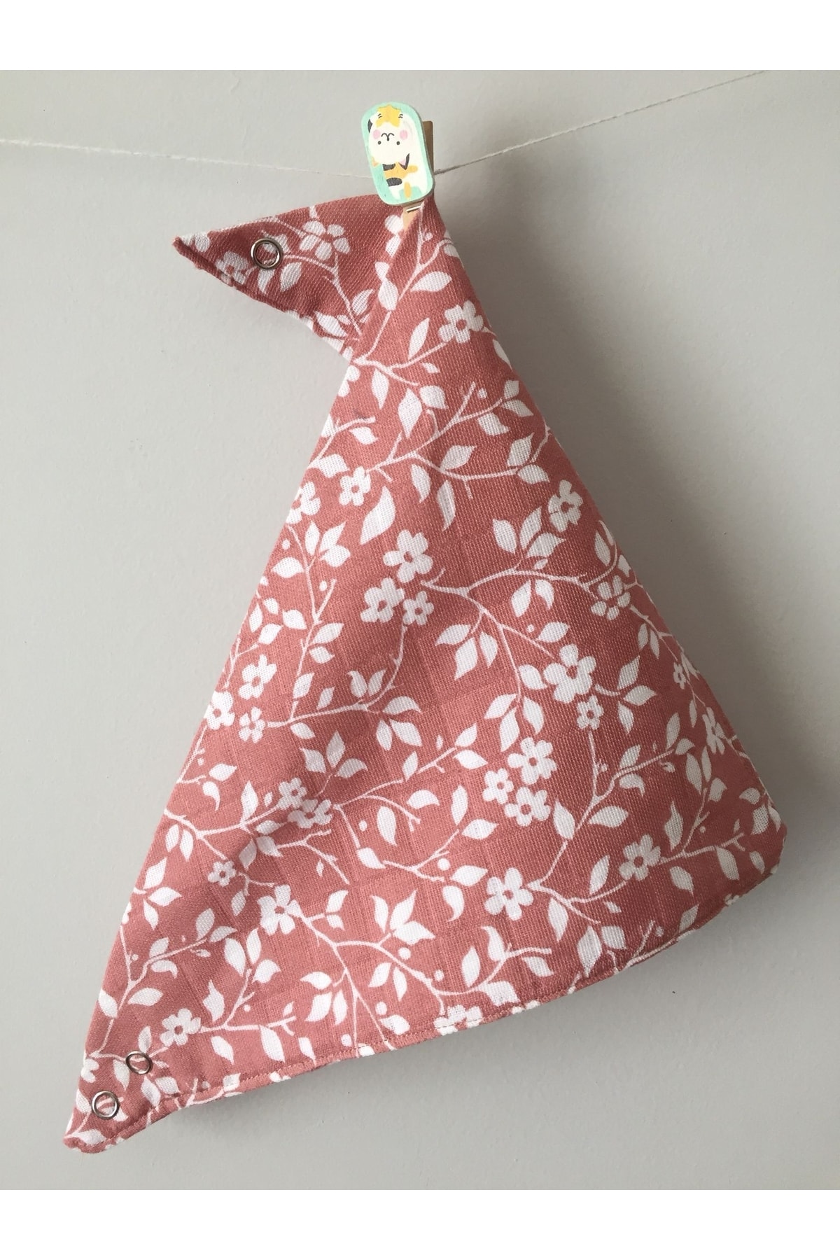 runbaby Müslin Kumaş Çıtçıtlı Bebek Salya Önlük & Fular fotoğrafı 4 (önizleme)