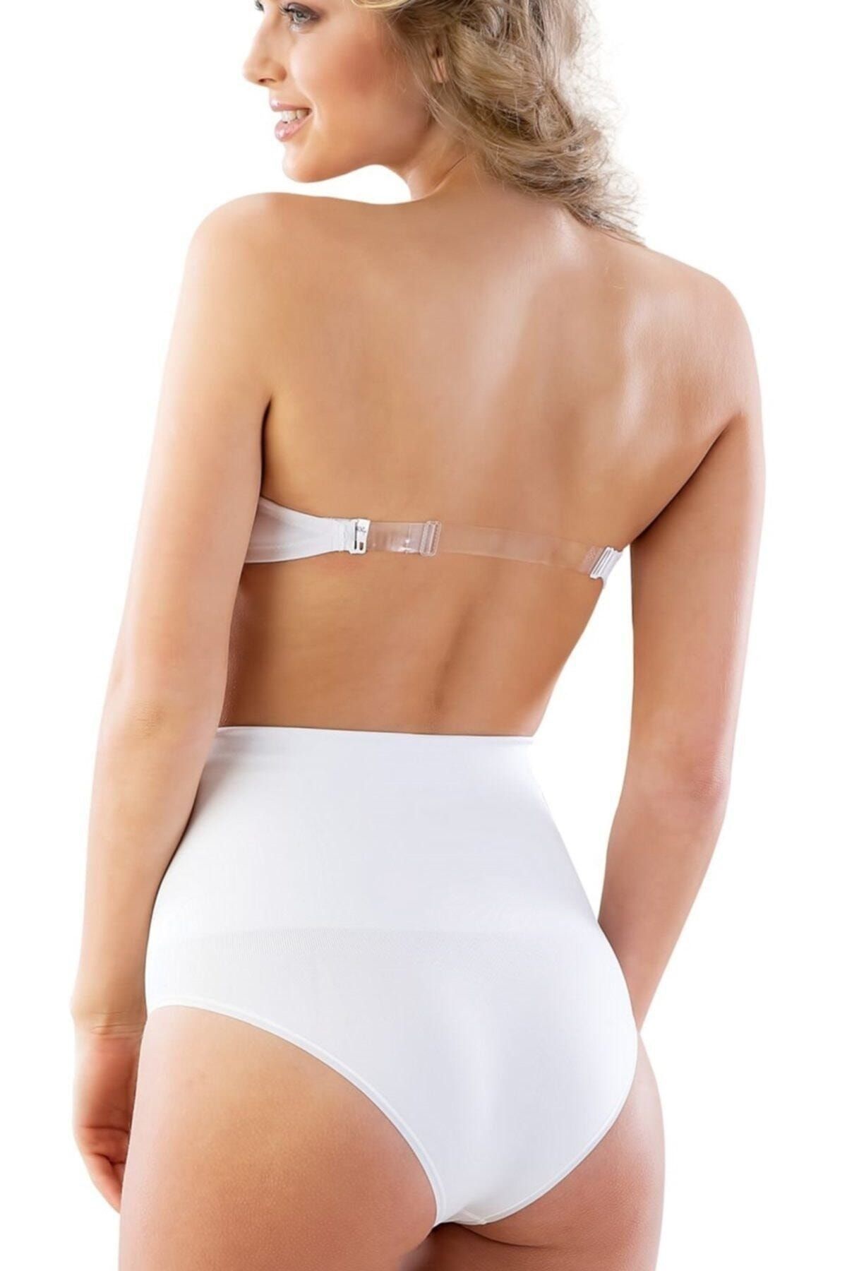 Cecimer-2039 Seamless, No Marks, Double Layer Slip Corset, Reduces 1 Size, White 2