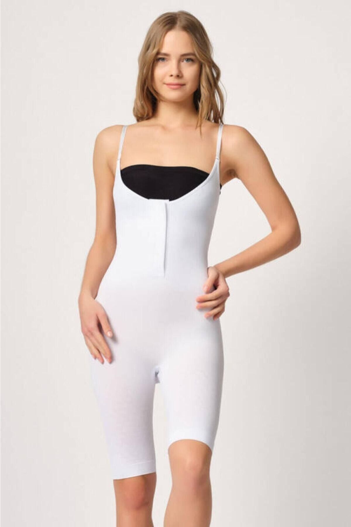 Cecimer-Under-Bust Length Corset with Front Sleeves, Reducing 1 Size 3