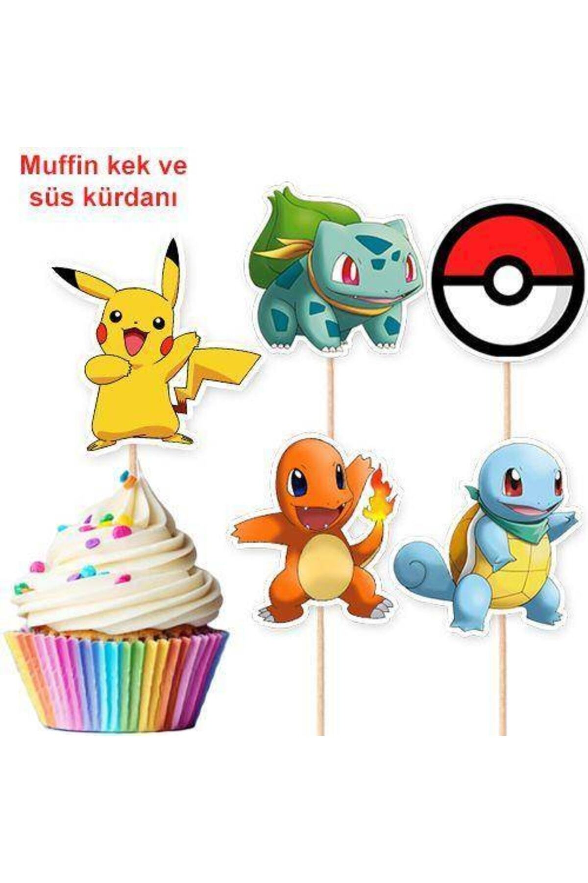Pokemon Şekilli Kürdan 10 Adet, Eğlenceli ve Renkli Sunum Keyfi