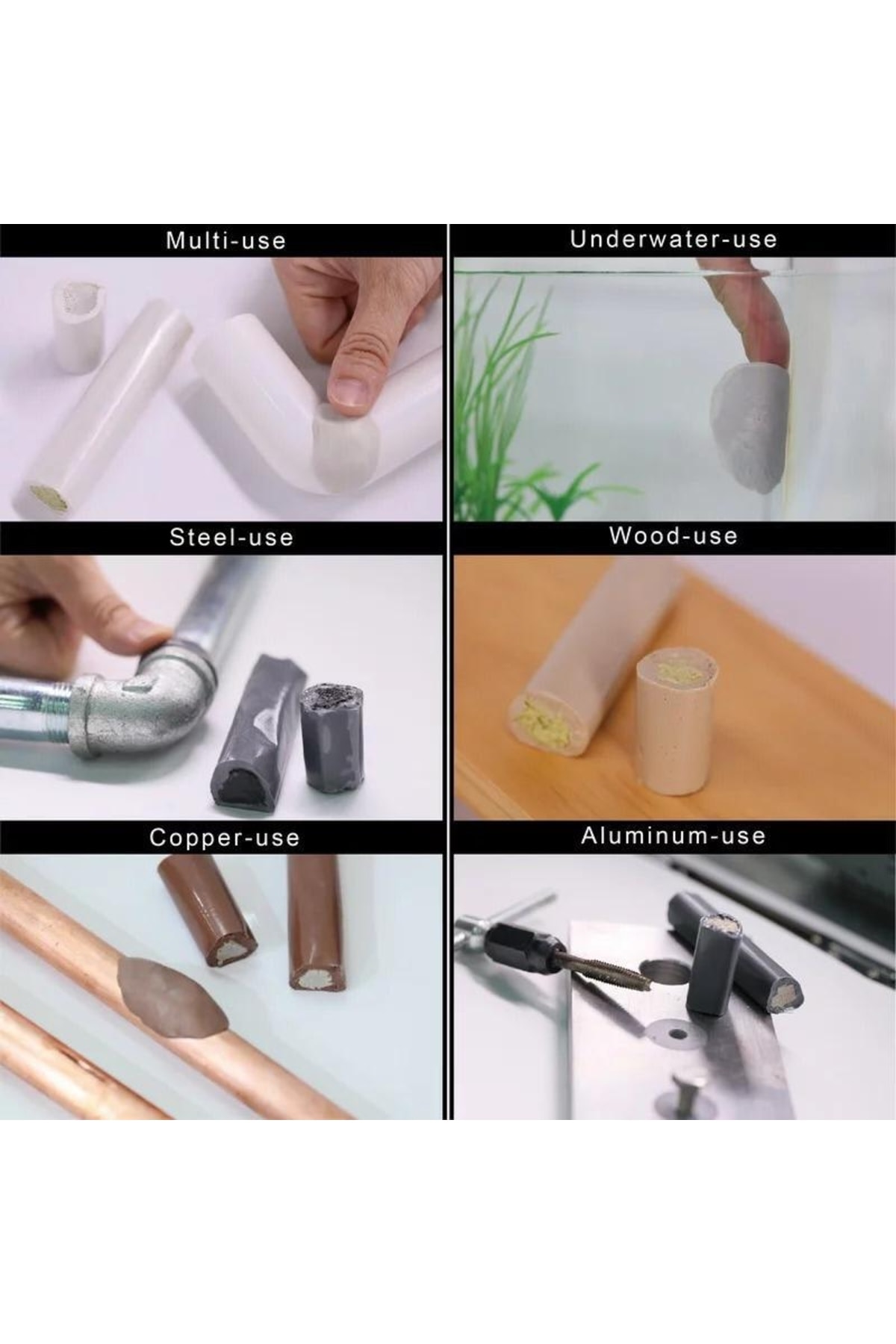 GOLDZİLLA Aquafix Havuz Kaçak Su Altı Tamir Onarım Yapıştırıcı Epoksi Kaynak Macun 57 Gr (dolgu , Yapıştırma)