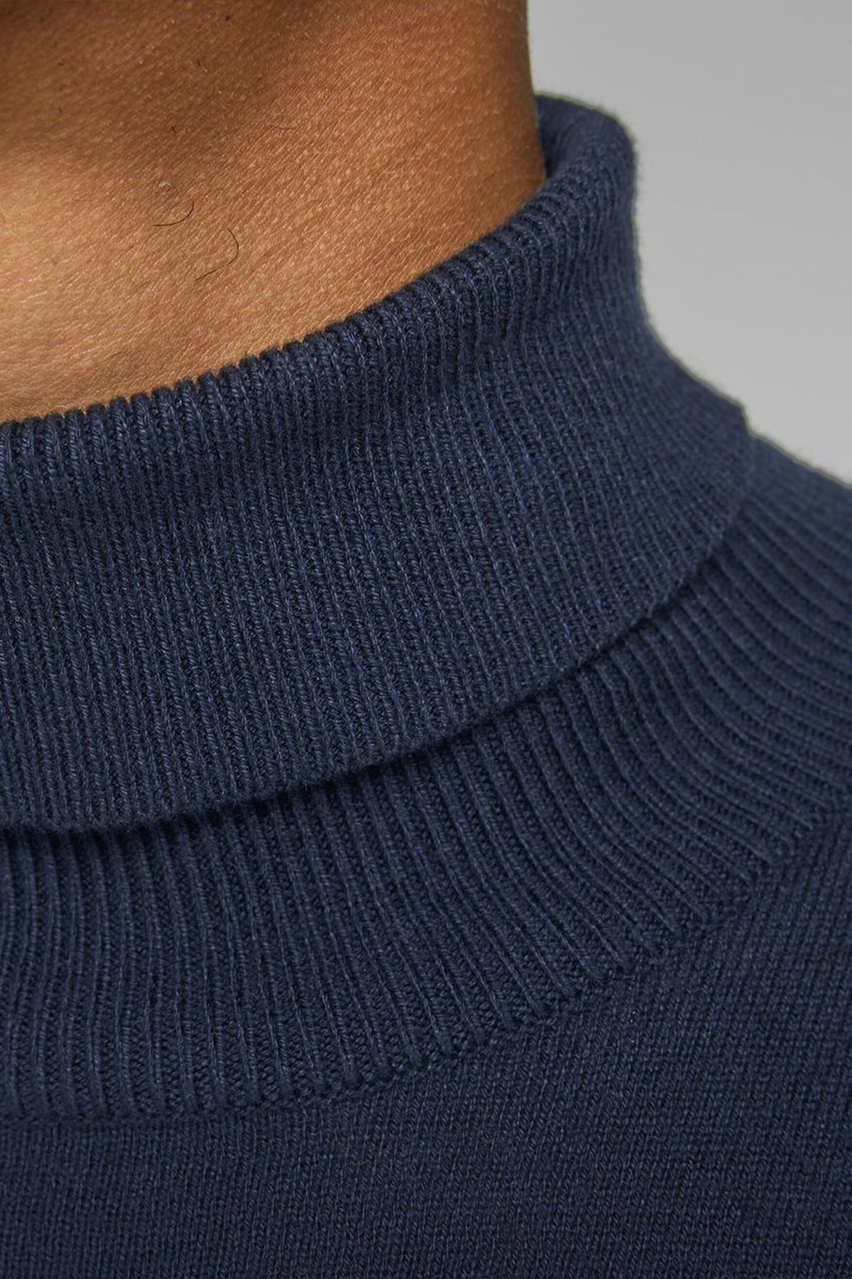 پلیور جک اند جونز مردانه  آبی سرمه ای  بافت مو      کژوال/روزمره | Jack & Jones TYC00556740410 TR - تصویر 4