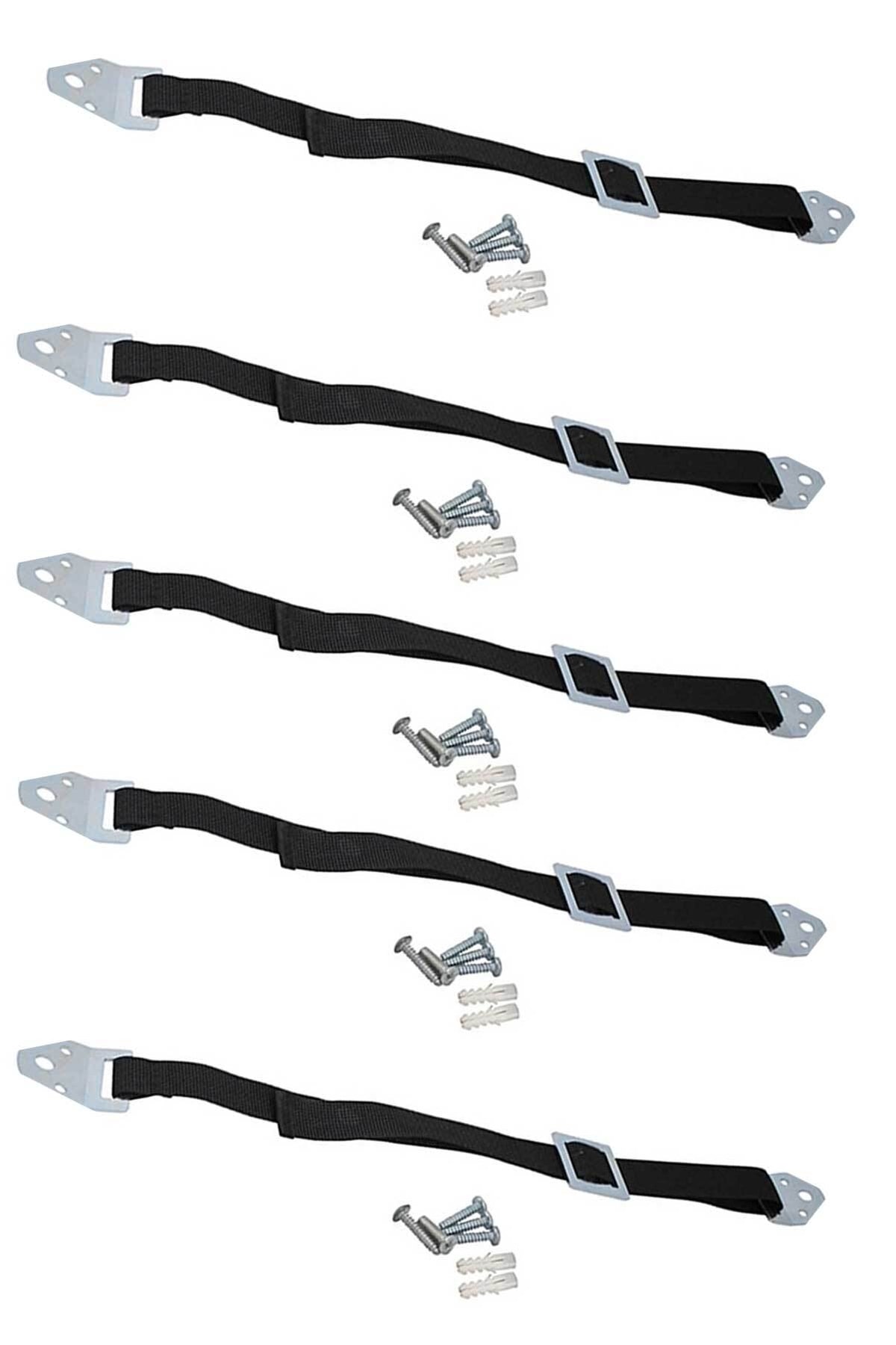 SAFEMAN Deprem Güvenliği Kayışı Siyah Bebek Güvenlik Kemeri 5 Adet fotoğrafı 3 (önizleme)