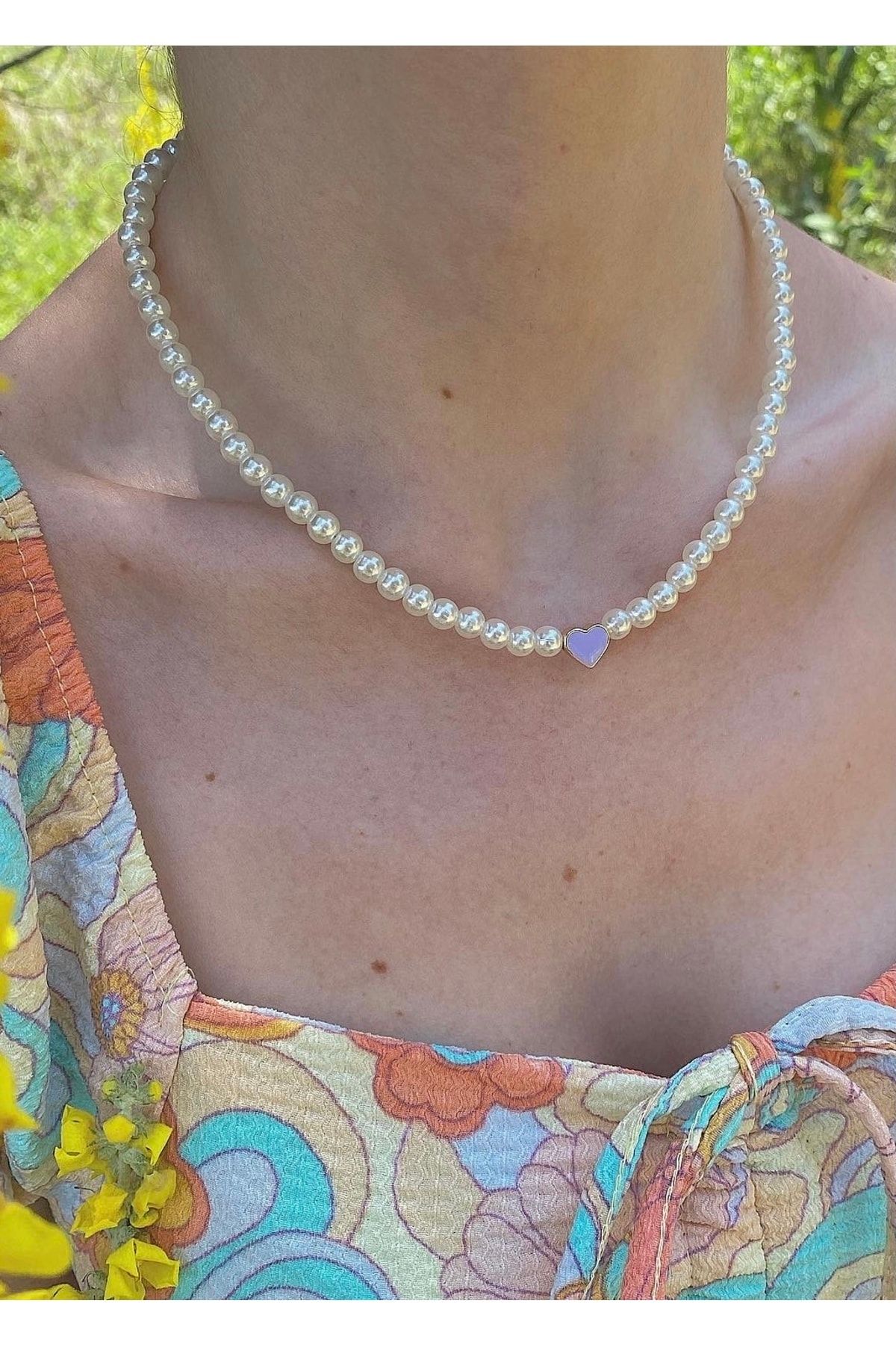 Lilac necklace on sale