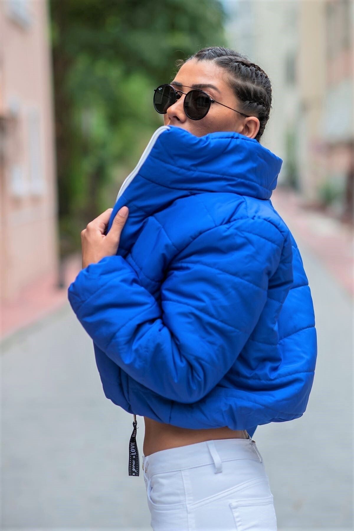Royal blue hotsell bubble coat