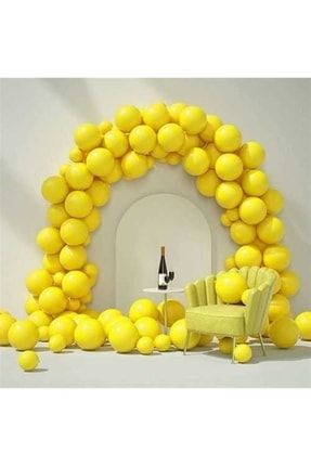 Sarı Metalik Renk Zincir Balon Seti PYSL437439457