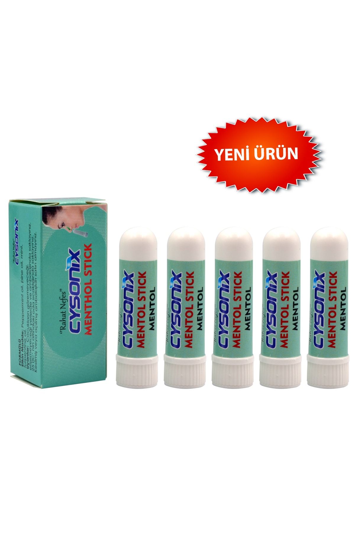CYSONIX Inhaler Burun Çubuğu Koklama Tüpü Rahat Nefes