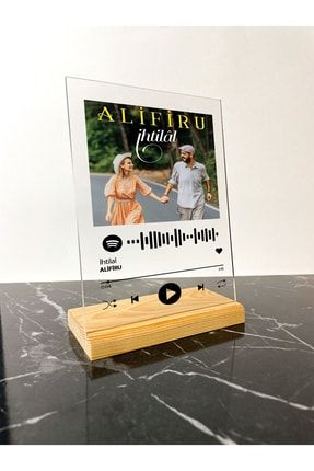 Alifiru Ihtilal Spotify Barkodlu Plak Çerçeve spotalifir
