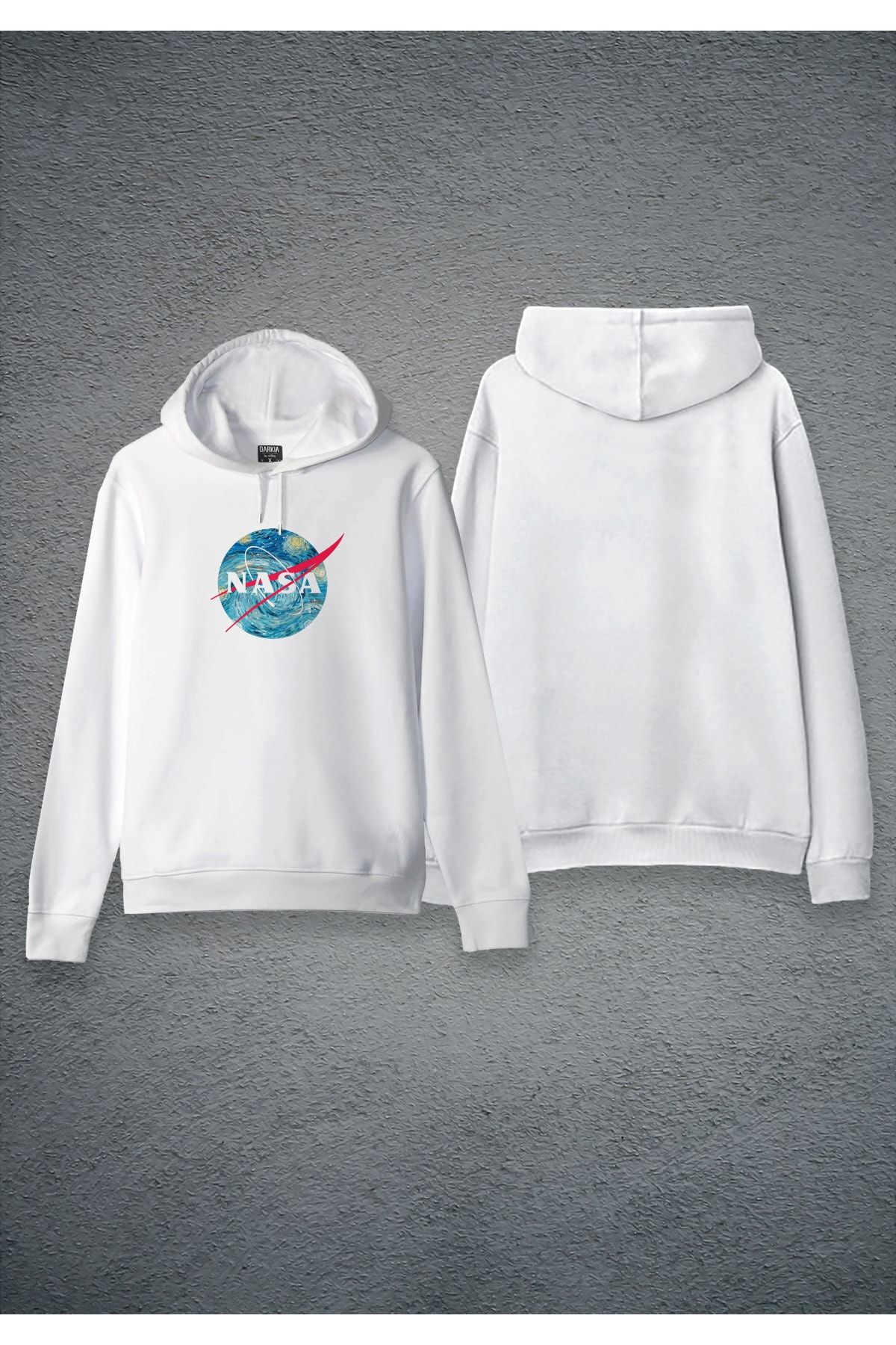 Darkia Nasa Starry Night Starry Night Printed Design Hooded Unisex