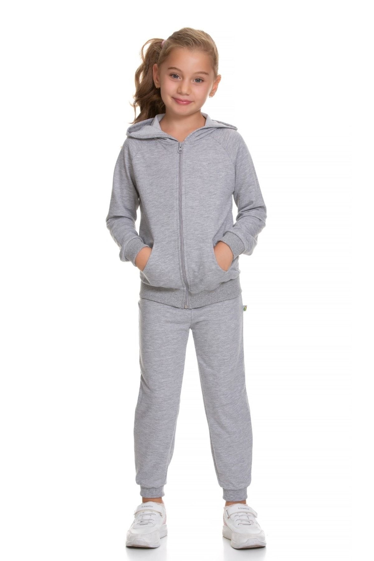 E Trendy Girl s Zippered Hooded Tracksuit Set Trendyol