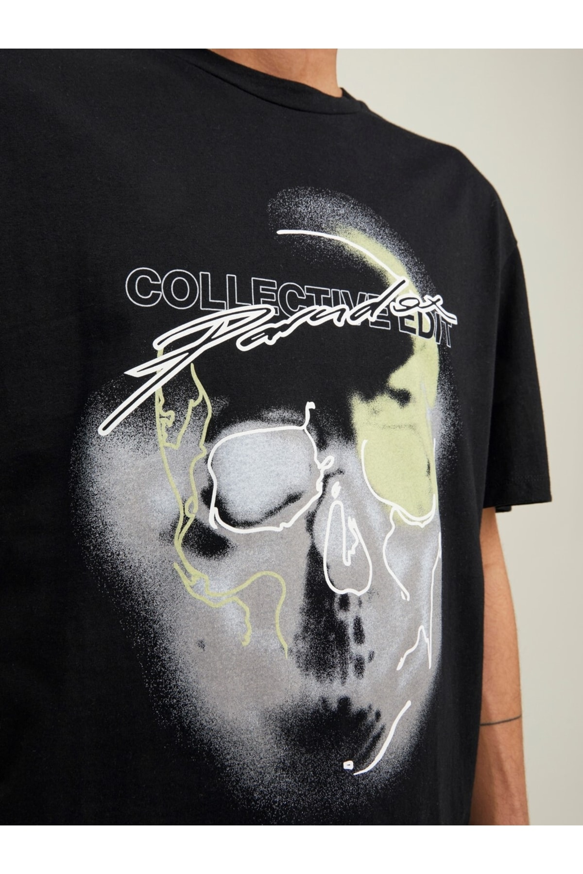 تیشرت مردانه مشکی جک اند جونز | 12210405 اورجینال - تصویر 5