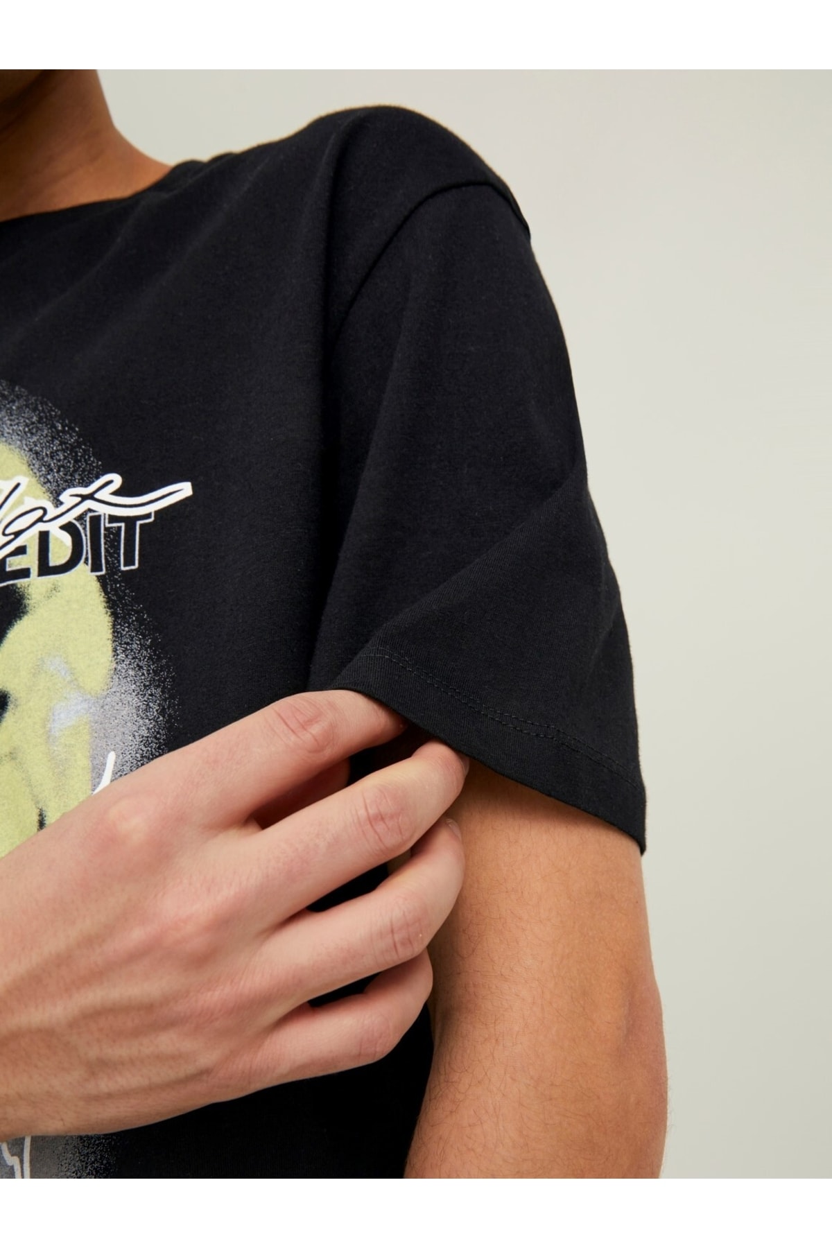 تیشرت مردانه مشکی جک اند جونز | 12210405 اورجینال - تصویر 6