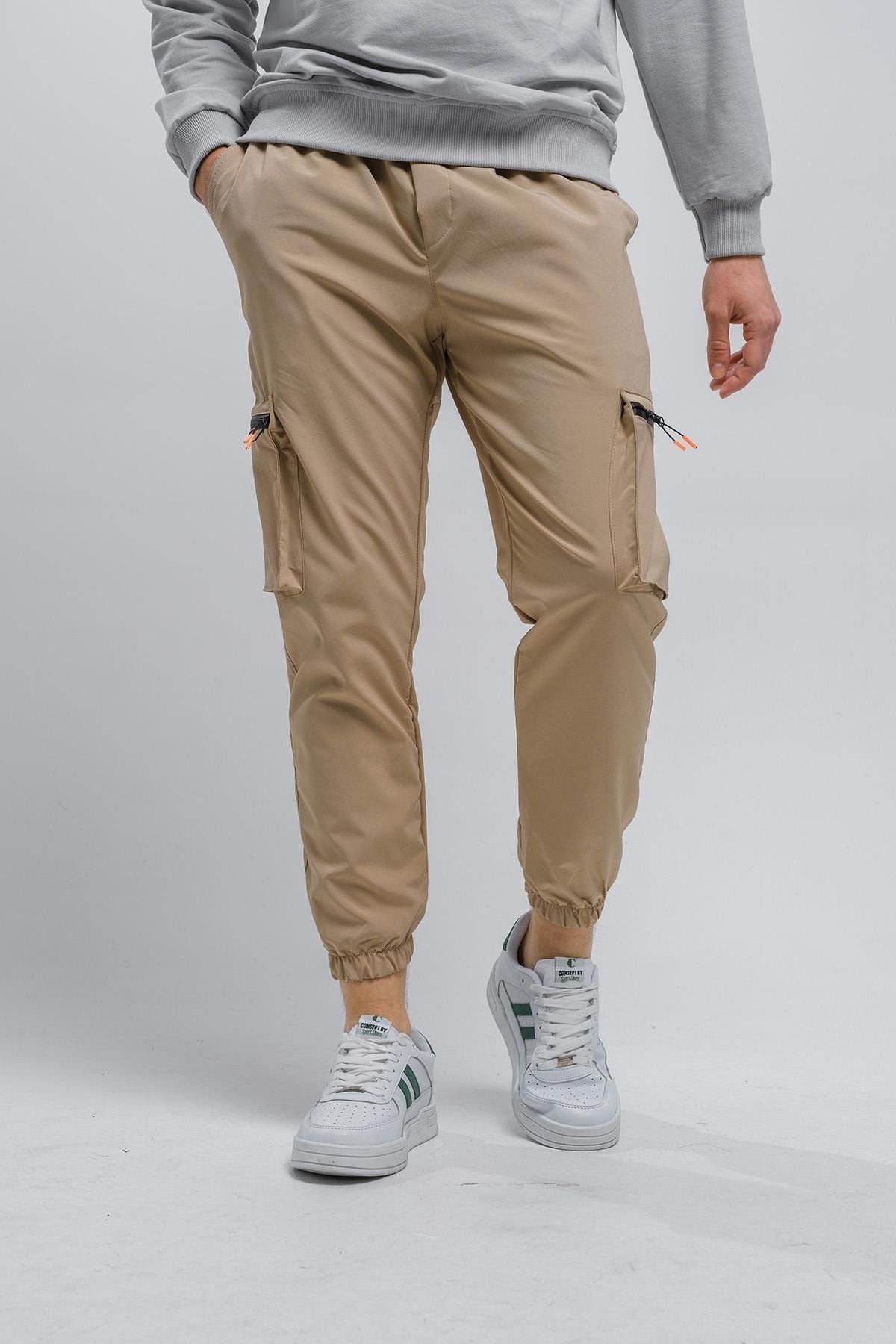 Mens beige tracksuit hotsell bottoms