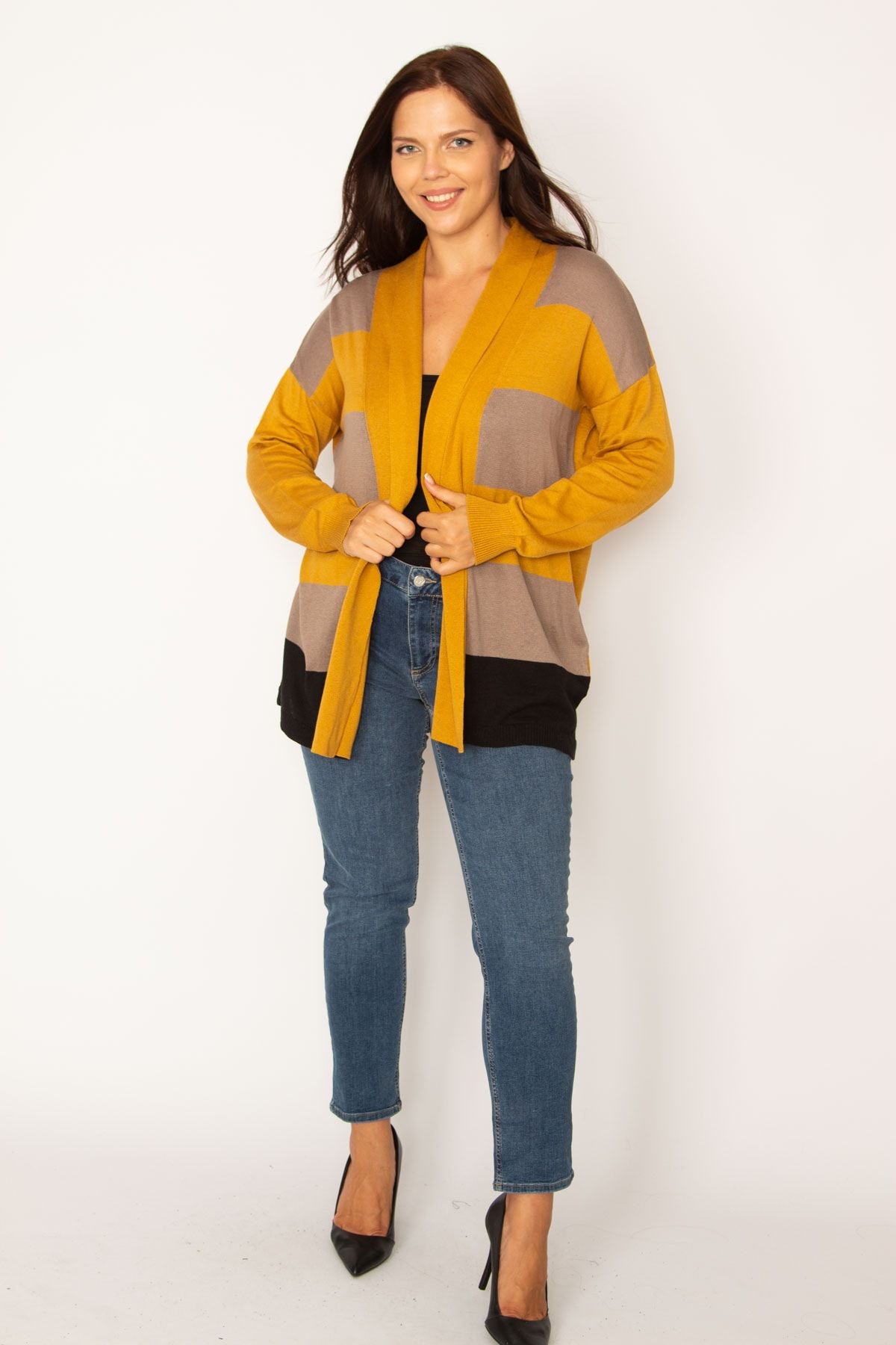 Womens cardigan deals mustard