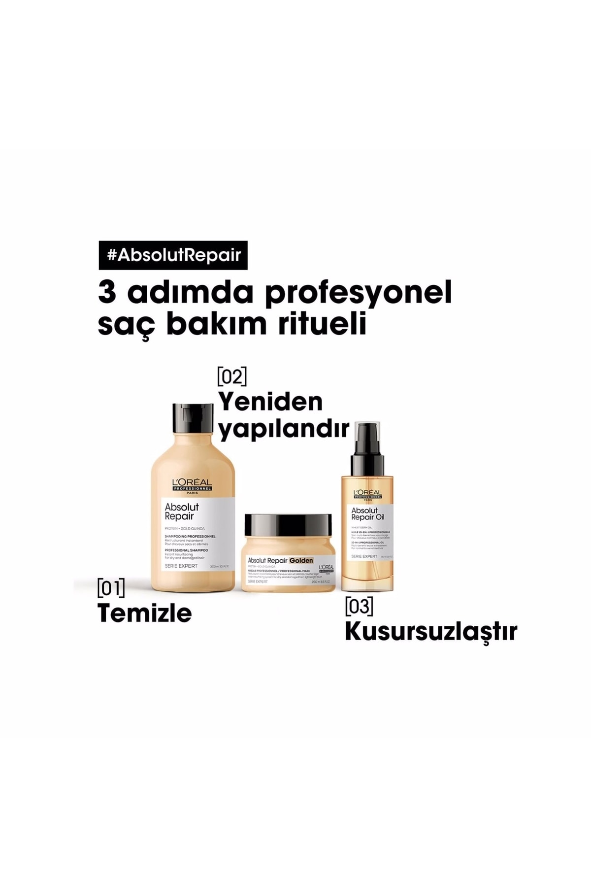 L'Oreal Paris L'oreal Expert Yoğun Onarıcı Bakım Seti,absolut