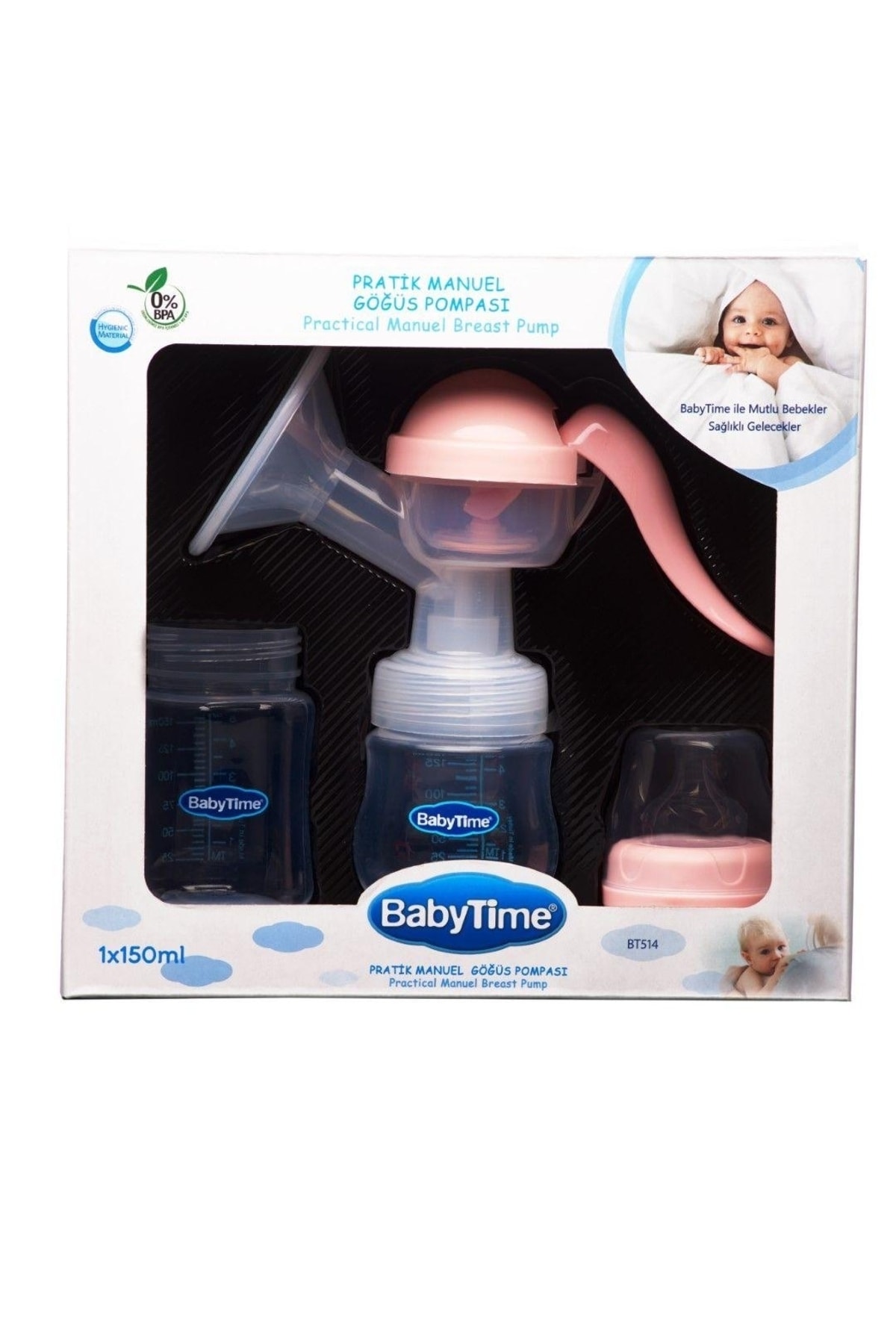 Babytime Pratik Manuel Göğüs Pompası Mavi fotoğrafı 2 (önizleme)