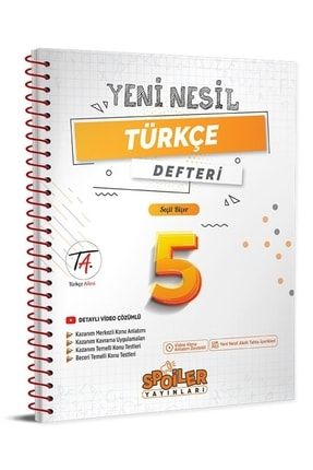 5. Sınıf Yeni Nesil Türkçe Defteri 2023 9786257851763