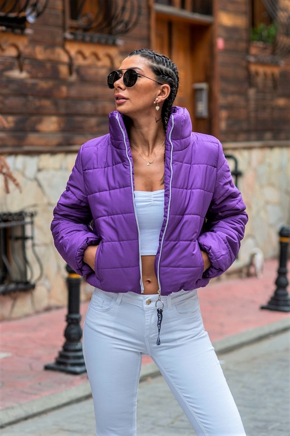 Dark purple 2025 jacket women's