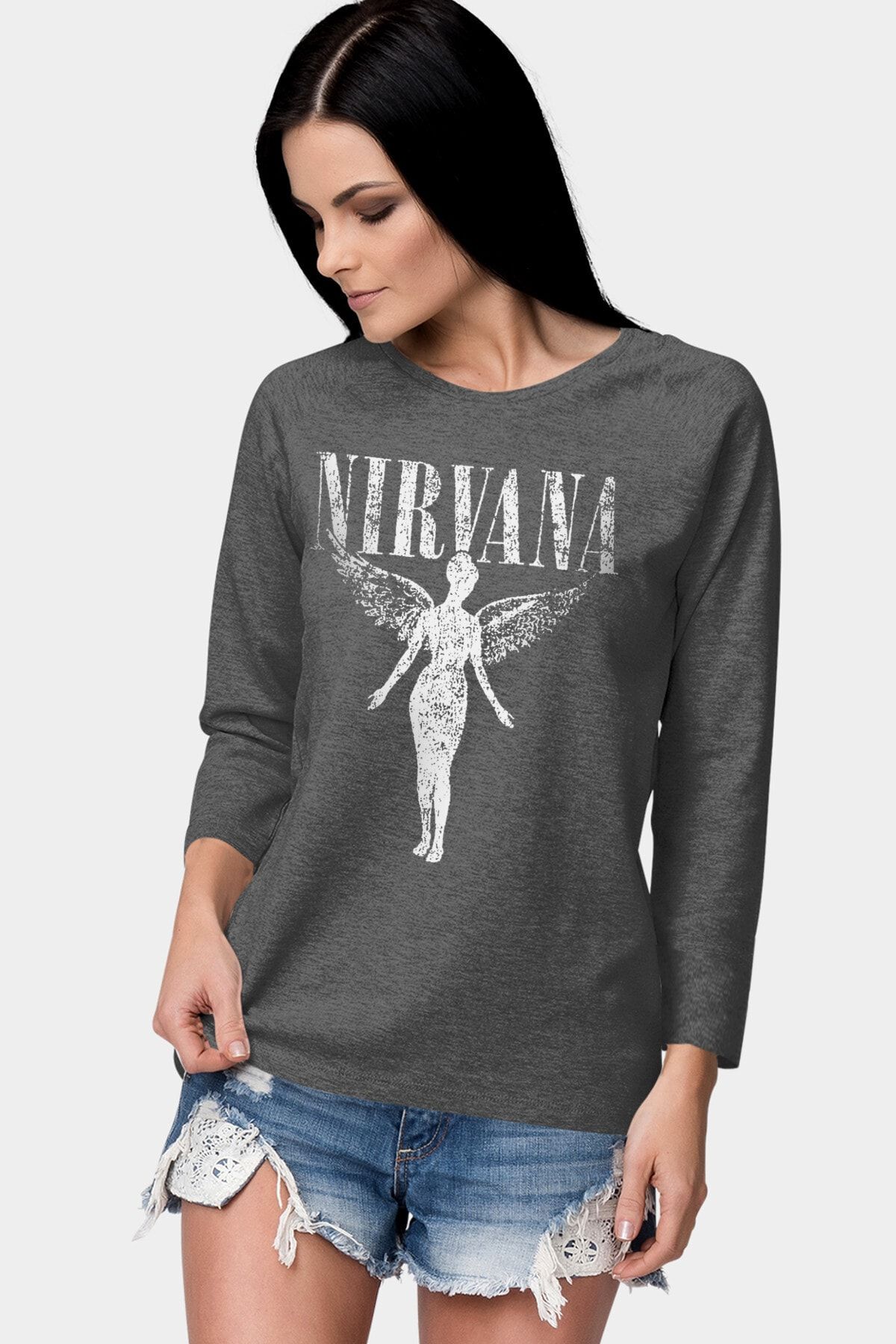 Nirvana t shirt store women's long sleeve