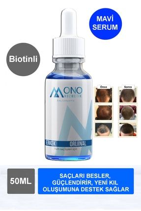 Mavi Saç Çıkarıcı Bakım Serumu - Yeni Kıl Oluşumu Ve Dökülmeyi Durdurur, Saçı Besler, Biotin B10001