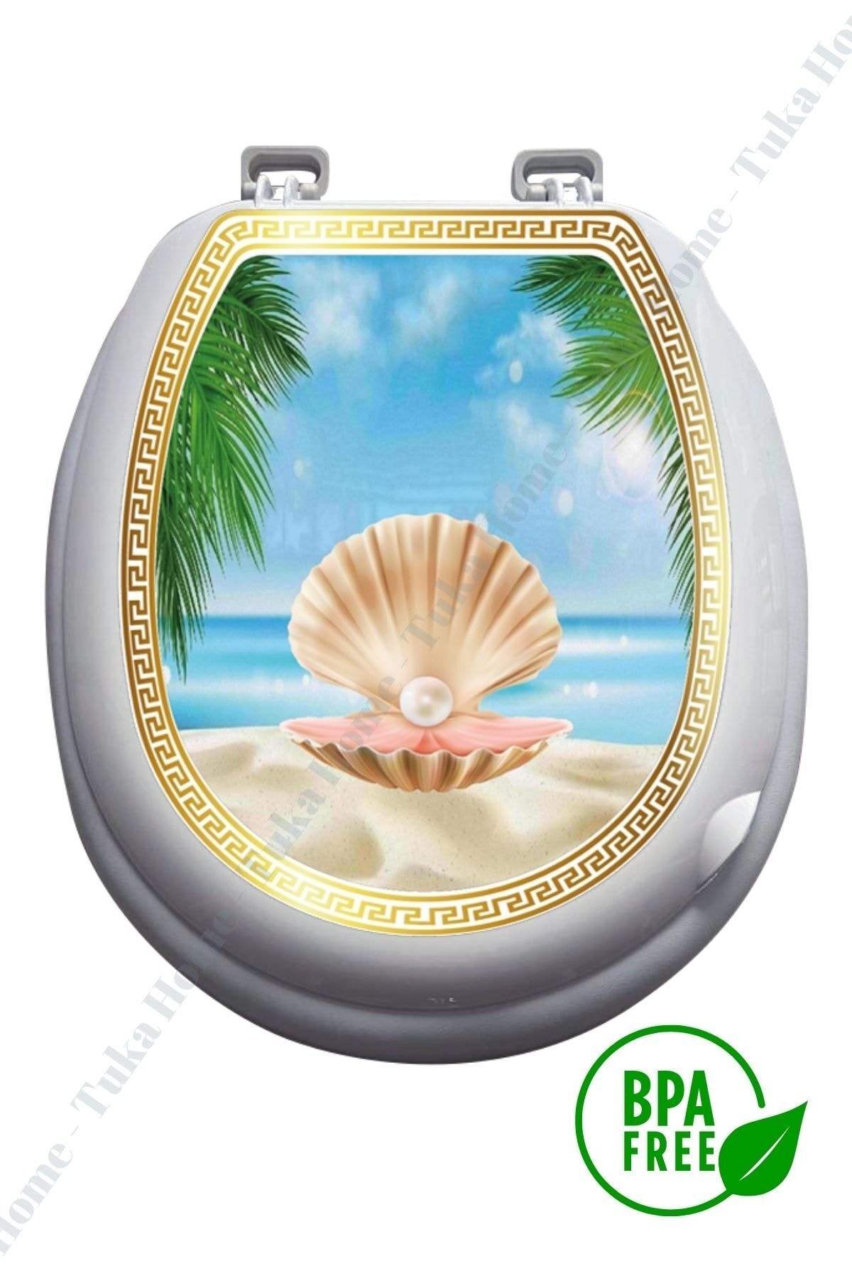 Tuka Home Lüks Sert Kapaklı Yumuşak Süngerli Klozet Kapağı M8